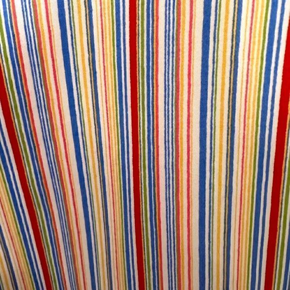 Coldwater Creek white red blue yellow stripe Pants Size 12 - Picture 2 of 4